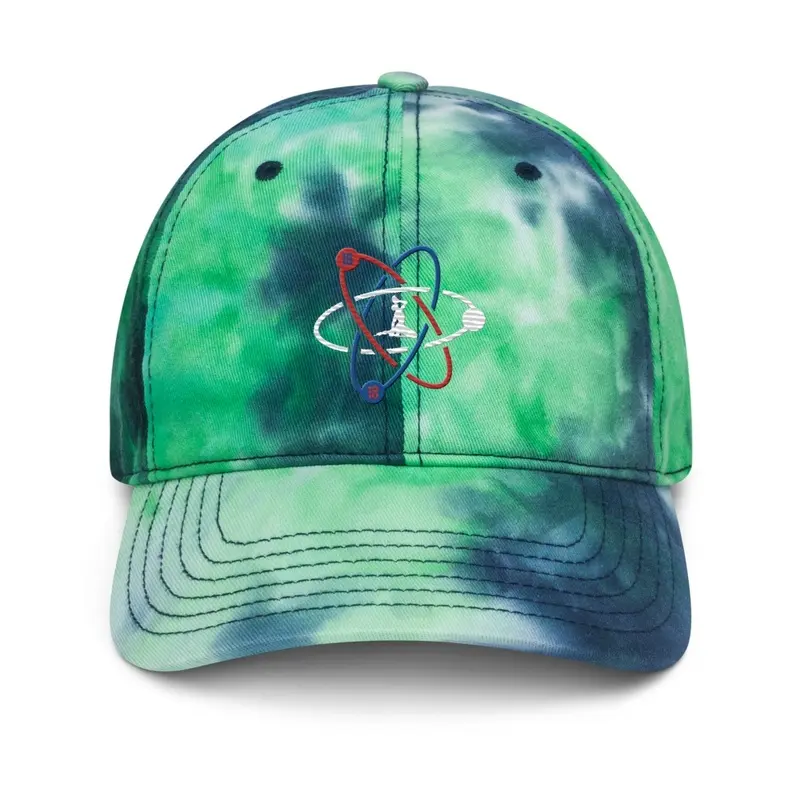 Tie Dye Flat Embroidery Hat