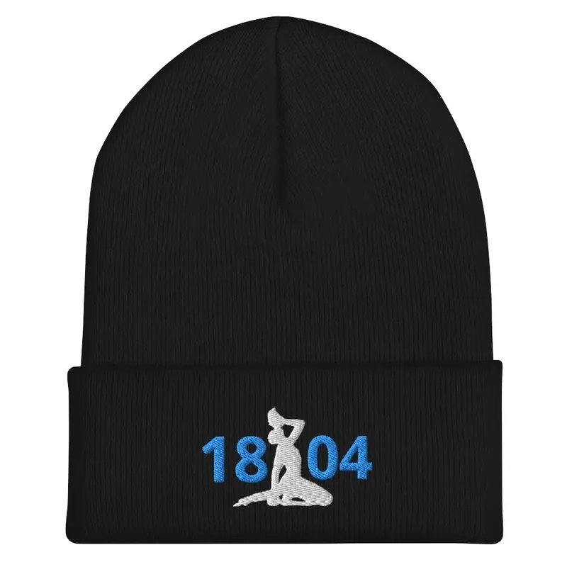 Embroidered 1804 Beanie - Fits all Size 